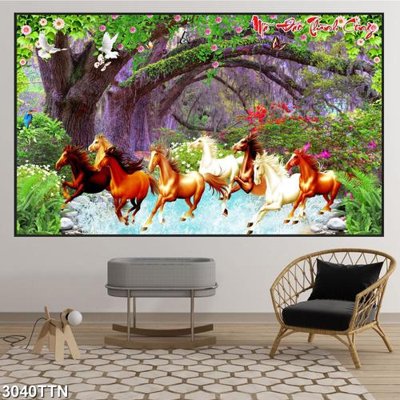 File PSD Tranh sơn thủy thác nước 3040TTN (gốc) nhiều lớp (multi-layer)