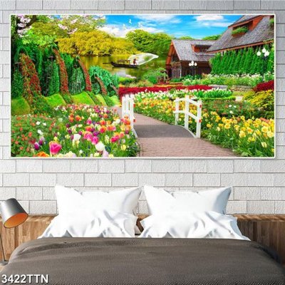 Tải file gốc Tranh sơn thủy thác nước 3422TTN (bản PSD) chỉnh sửa được