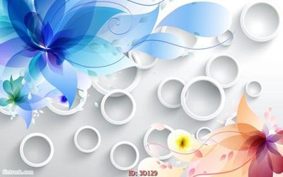 File in ấn Tường nền 3D hiện đại 3D129 (bản gốc) sắc nét