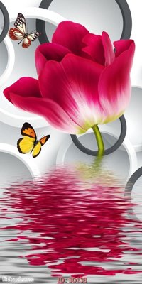 Download file gốc Tường nền 3D hiện đại 3D138 (in lụa) tranh 3D