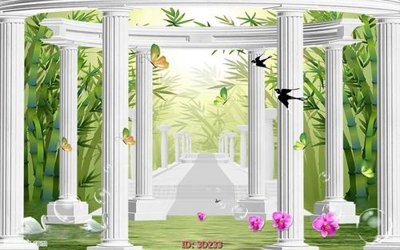 File gốc Tường nền 3D hiện đại 3D233 (in mica) trang trí