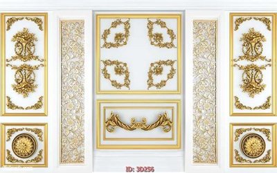 File tranh Tường nền 3D hiện đại 3D256 (file gốc) chuẩn màu in