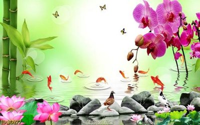 File gốc Tường nền 3D hiện đại 3D277 cho in ấn và thiết kế