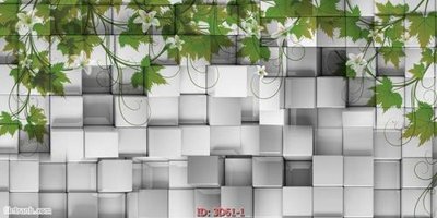 File gốc Tường nền 3D hiện đại 3D61 (in lụa) hoa văn cổ điển