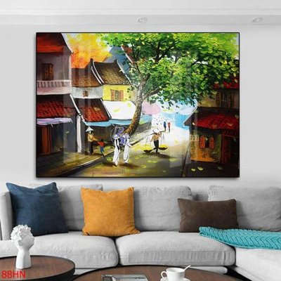 File gốc File tranh hà nội xưa 88HN (in 3D) cho trang trí