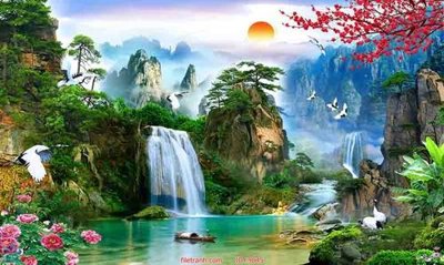 File gốc File tranh phong thủy 9045 (in mica) cắt laser