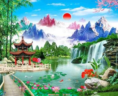 Download file ảnh gốc File tranh phong thủy 9112 để in ấn