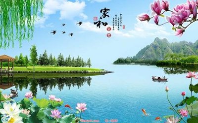 File tranh File tranh phong thủy 9265 (bản gốc) treo quán cafe