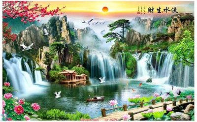 File tranh quảng cáo File tranh phong thủy 9289 (file gốc) chuyên nghiệp