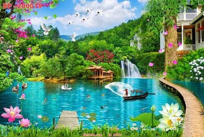 File PSD File tranh phong thủy 9332 (bản gốc) chất lượng nhất