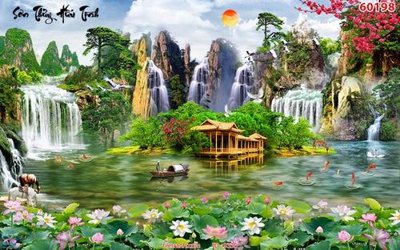 File in mica File tranh phong thủy 9335 (ảnh gốc) đẹp