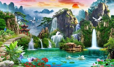 File PSD File tranh phong thủy 9489 (nguyên gốc) chất lượng cao