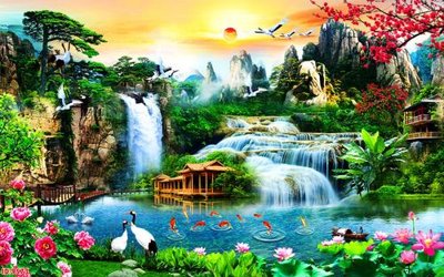 Tải file File tranh phong thủy 9573 (gốc) làm file thiết kế