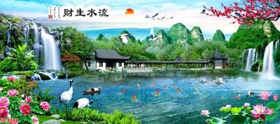 File tranh File tranh phong thủy 9598 (file gốc) chuẩn màu in