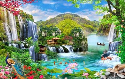 File gốc File tranh phong thủy 9604 (thiết kế) cho in ấn