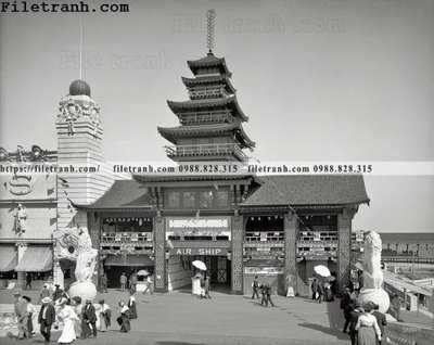 File in mica Air Ship No. 9_ 1904 (bản gốc) làm vách ngăn