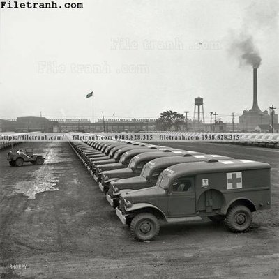 File in trần Army Ambulances_ 1942 (bản gốc) phong cảnh