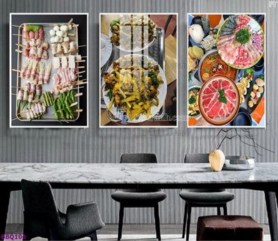 Tải file File in tranh treo quán lẩu bbq BBQ106 (ảnh gốc) độ phân giải 300dpi