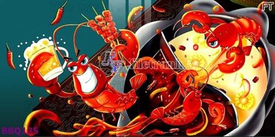 File gốc File in tranh treo quán lẩu bbq BBQ135 (trang trí) phòng làm việc