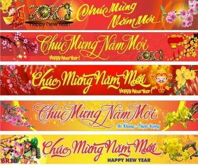 File gốc file inbăng rôn chúc mừng năm mới BR10 (in lụa) họa tiết 3D