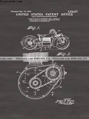 File tranh Ban Ve Ket Cau Xe Phong Cach Cong Nghiep 534 (ảnh gốc) in trần nhà