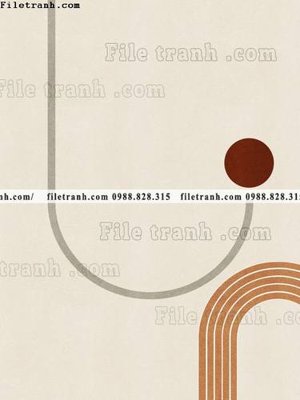 File in ấn Bo ba truu tuong Morandi truu tuong 136 (bản gốc) chất lượng cao