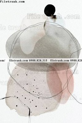 File in trần Bo ba truu tuong Morandi truu tuong 145 (bản gốc) hoa văn