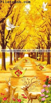 File tranh Buc tranh trang tri loi vao Dai lo Vang 101 (gốc) chủ đề tĩnh vật