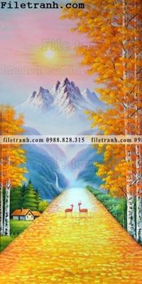 File gốc Buc tranh trang tri loi vao Dai lo Vang 115 (PNG) không nền chất lượng