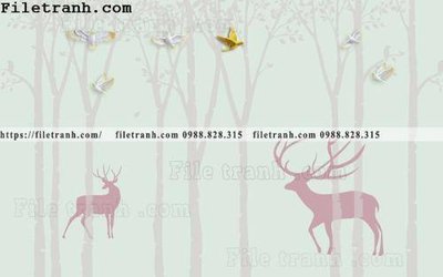 File gốc Buc tuong nen hong hac rung nhiet doi Bac Au 104 (chuẩn CMYK) cho nhà in