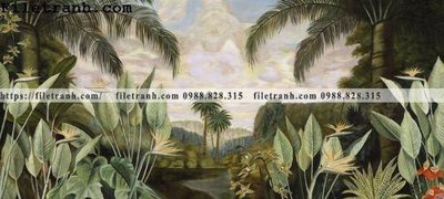 File ảnh gốc Buc tuong nen hong hac rung nhiet doi Bac Au 134 (chuyên in mica)