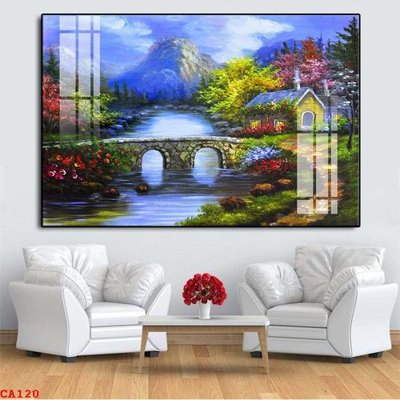 File tranh File tranh sơn dầu châu âu CA120 (bản gốc) in lụa 3D