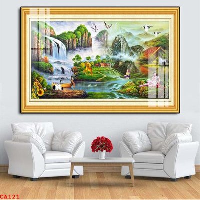 File ảnh File tranh sơn dầu châu âu CA121 (gốc) in standee