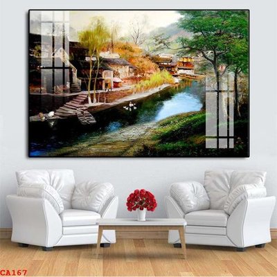 File PSD in ấn File tranh sơn dầu châu âu CA167 (chất lượng cao)