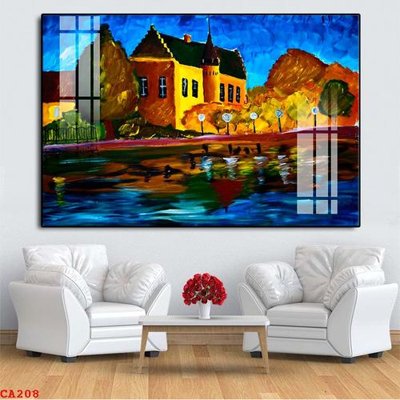 File gốc File tranh sơn dầu châu âu CA208 (chuẩn màu) cho in offset