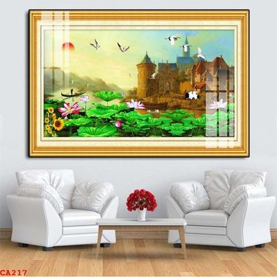 File in trần File tranh sơn dầu châu âu CA217 (bản gốc) phong cảnh