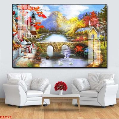 File gốc File tranh sơn dầu châu âu CA221 (trang trí) phòng làm việc