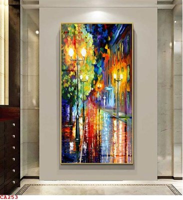 Download file gốc File tranh sơn dầu châu âu CA253 (in lụa) tranh 3D