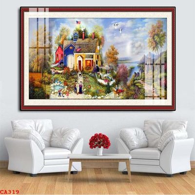 File in lụa File tranh sơn dầu châu âu CA319 (tân cổ điển) File tranh sơn dầu châu âu CA319