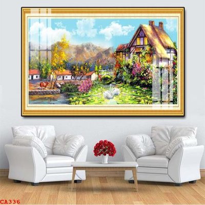 File PSD File tranh sơn dầu châu âu CA336 (chất lượng in ấn)