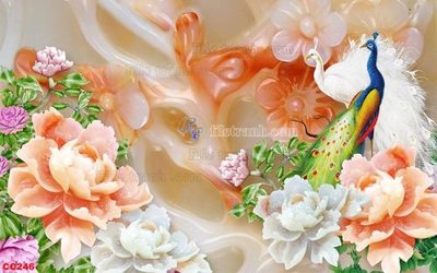 Tải file gốc File gốc tranh chim công CC246 (để in lụa)