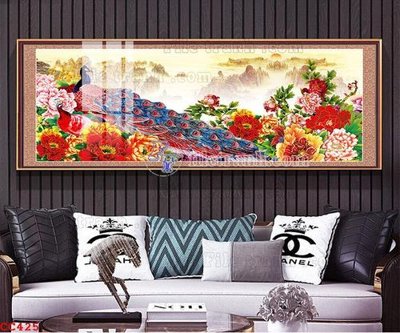 Download file File gốc tranh chim công CC425 (chất lượng in ấn)