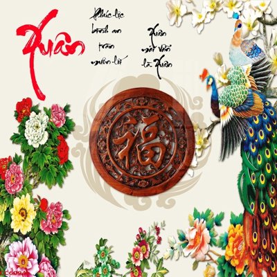 File tranh PSD File gốc tranh chim công CC6094 chất lượng cao