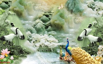 Tải file File gốc tranh chim công CC6139 (gốc) làm tranh trang trí