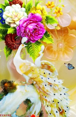 Tải file File gốc tranh chim công CC6192 (gốc) chủ đề tâm linh