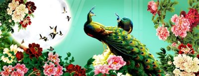 File gốc File gốc tranh chim công CC6233 (PSD/TIFF) độ phân giải cao