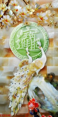 File gốc File gốc tranh chim công CC6240 (thiết kế) cho in ấn