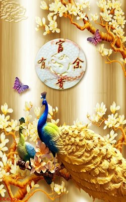 Tải file File gốc tranh chim công CC6252 (gốc) chủ đề tôn giáo