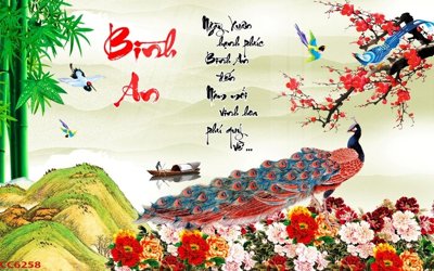 File gốc File gốc tranh chim công CC6258 (dành cho trang trí nội thất)