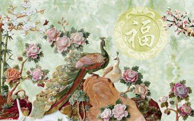 Tải file gốc File gốc tranh chim công CC6262 (in bạt) quảng cáo